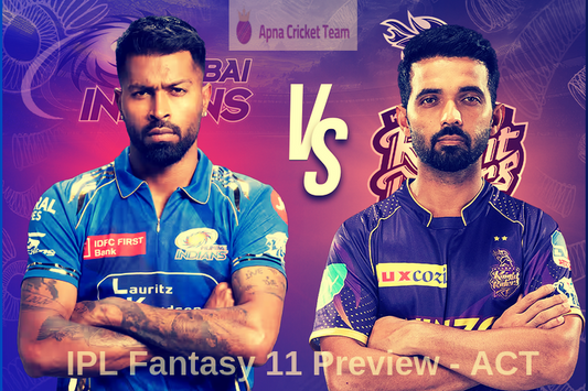 Match 12 : TATA IPL 2025 - MI vs KKR : Dream 11 Predictions & Picks !