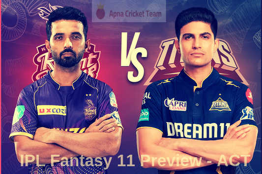 Match 39 : TATA IPL 2025 - KKR vs GT : Dream 11 Predictions & Picks !