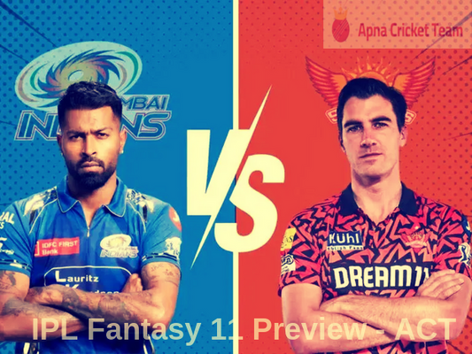 Match 33 : TATA IPL 2025 - MI vs SRH : Dream 11 Predictions & Picks !