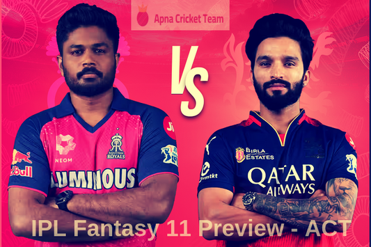 Match 42 : TATA IPL 2025 - RCB vs RR : Dream 11 Predictions & Picks !
