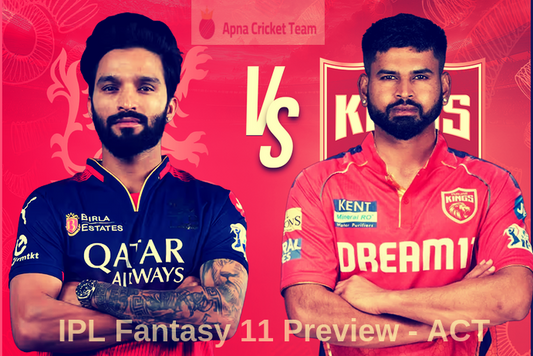 Match 34 : TATA IPL 2025 - RCB vs PBKS : Dream 11 Predictions & Picks !