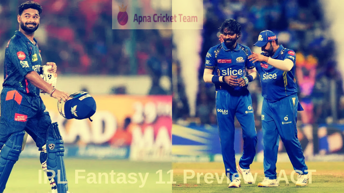 Match 16 : TATA IPL 2025 - LSG vs MI : Dream 11 Predictions & Picks!v