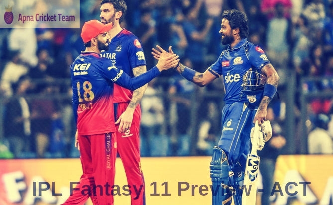 Match 20 : TATA IPL 2025 - MI vs RCB  : Dream 11 Predictions & Picks!