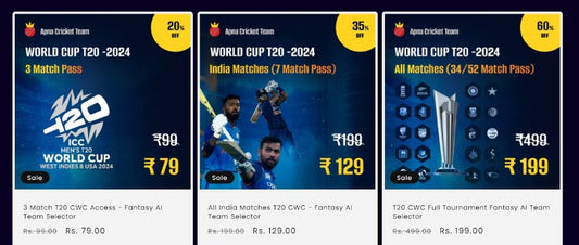 Welcome To The Apna Cricket Team.Com🏆 — Make Your Fantasy Teams For T20 World Cup 2024 Now !!