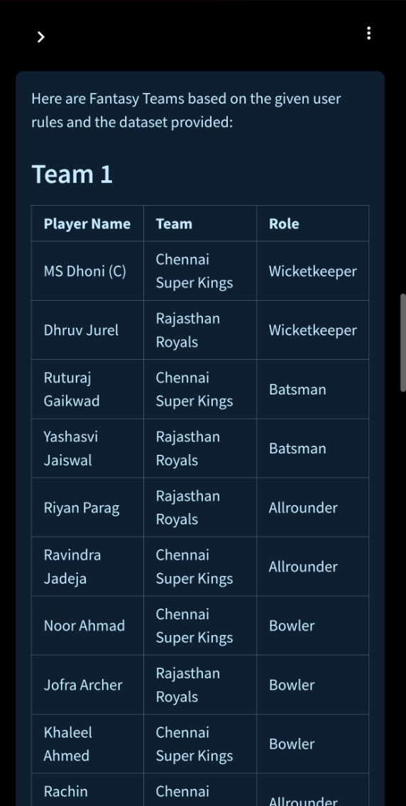 IPL 2025 3 Match Access - (Fantasy AI + Whatsapp Support)