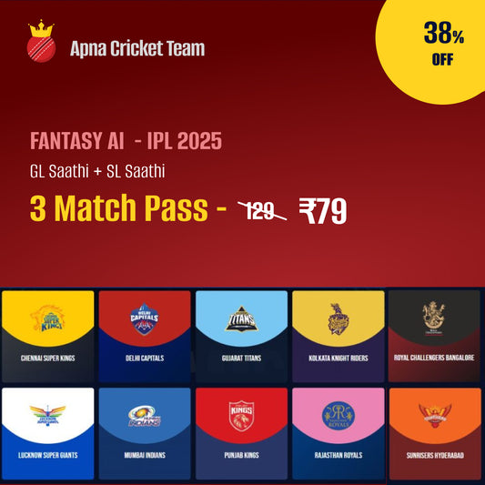 IPL 2025 3 Match Access - Fantasy AI